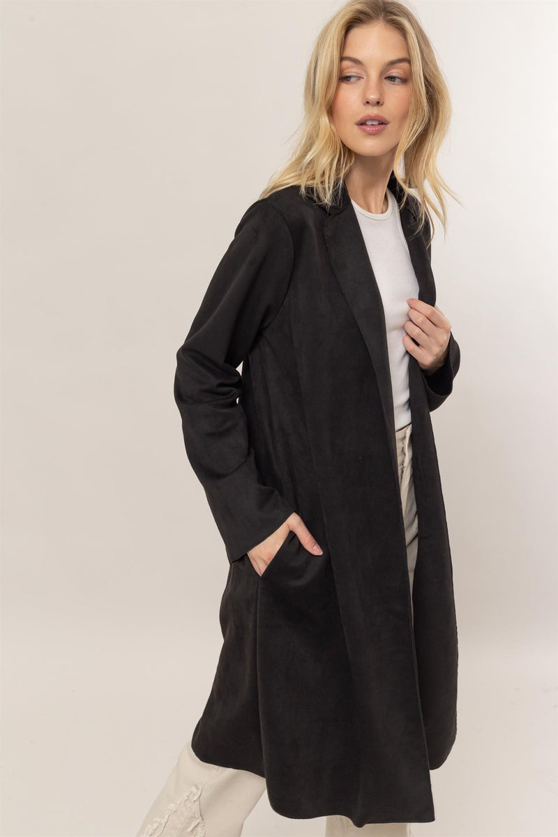 Dark Night Suede Duster