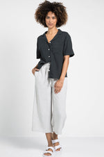 Drew Front Button Top