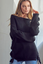 Solid Chunky Tunic Sweater