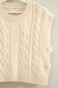 Sleeveless Knit Statement Vest
