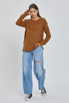 Hemmed Oversize Sweater