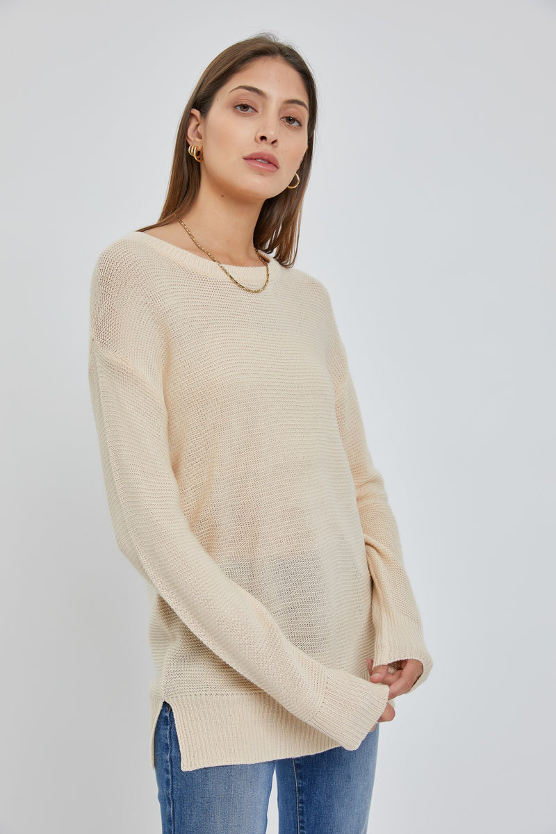 Hemmed Oversize Sweater