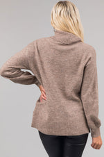 Balloon Sleeve Turtleneck