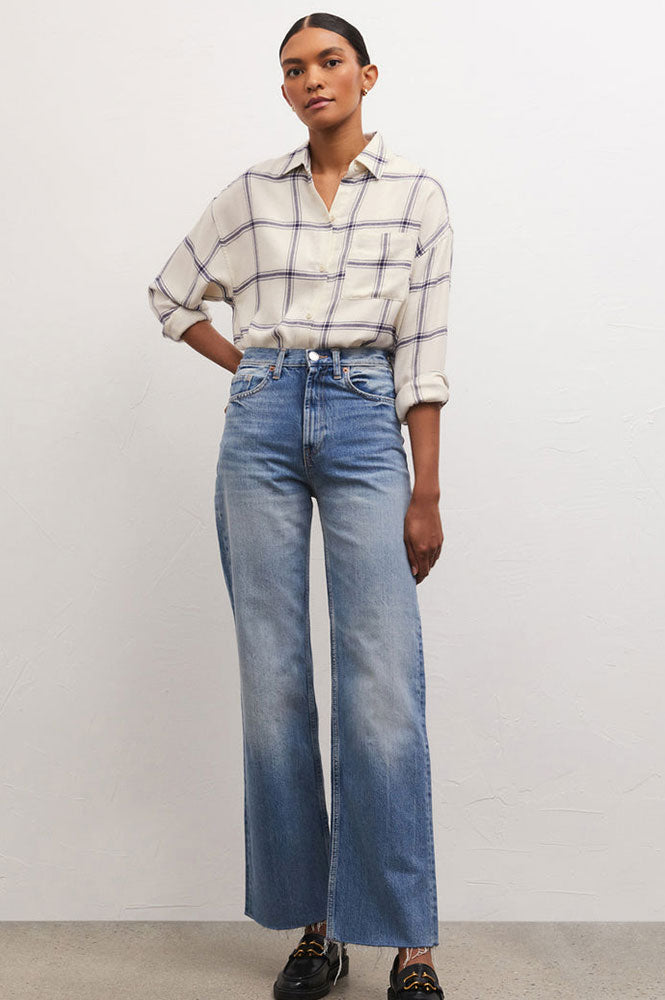 River Plaid Button Up