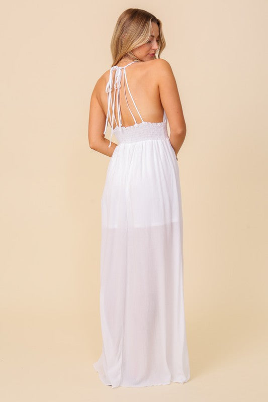 Meant For You White Maxi Dress