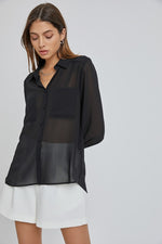 Still Alive Sheer Blouse