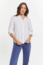 Presley White Button Up Shirt