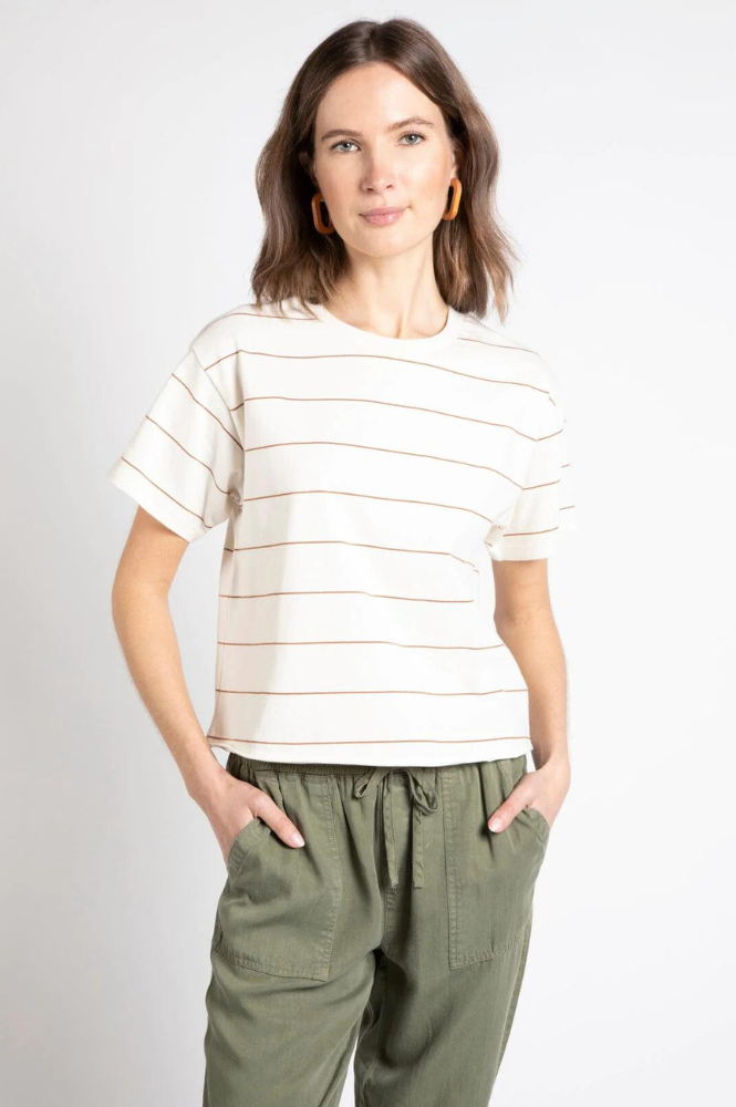 Katelin Striped Short Sleeve Tee