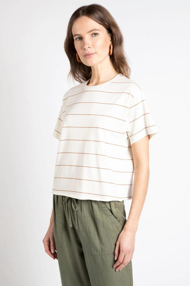 Katelin Striped Short Sleeve Tee