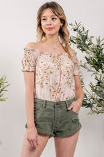 Let's Fly Away Off Shoulder Top