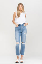 Let You Down Distressed Crop Denim