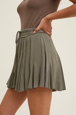 Adore You Drawstring Mini Skirt