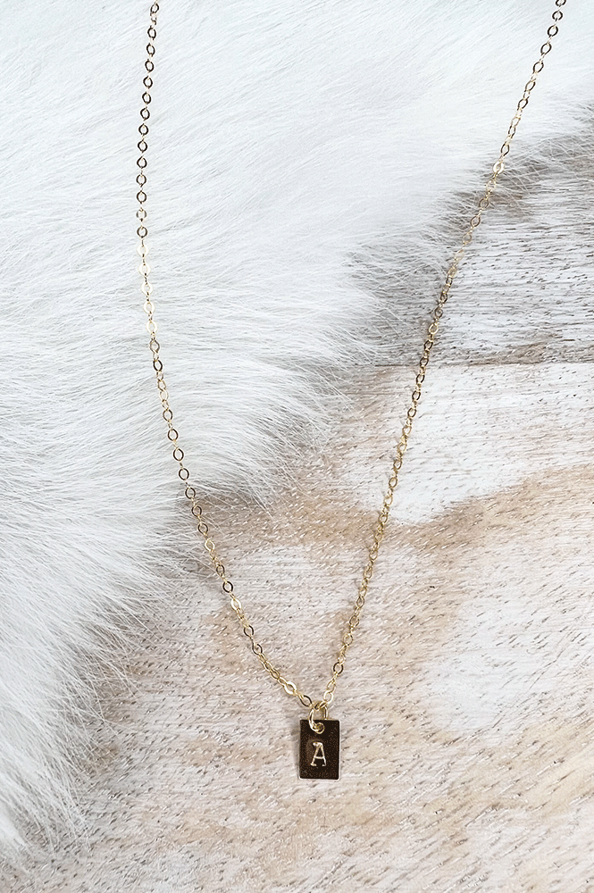 Gold Initial Necklace