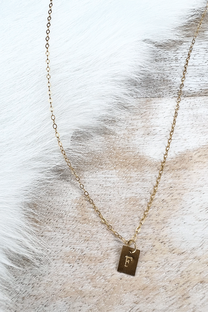 Gold Initial Necklace