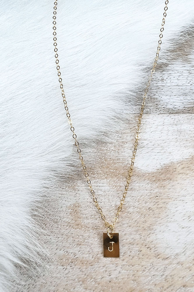 Gold Initial Necklace