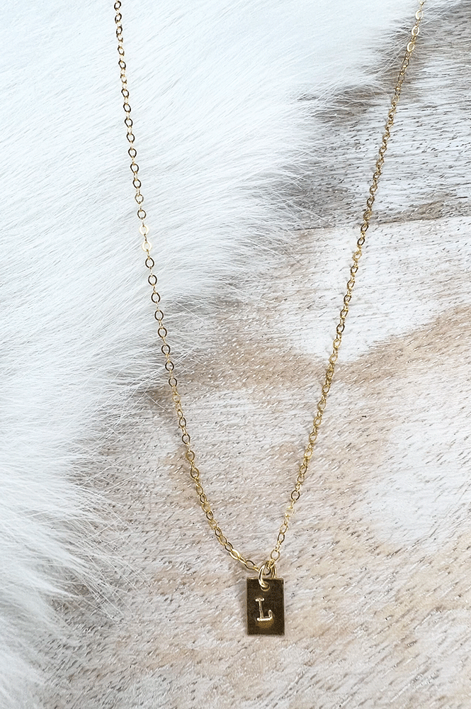 Gold Initial Necklace