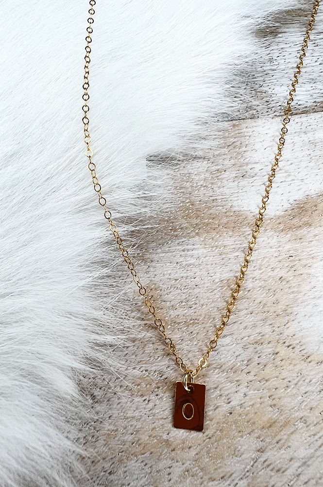 Gold Initial Necklace