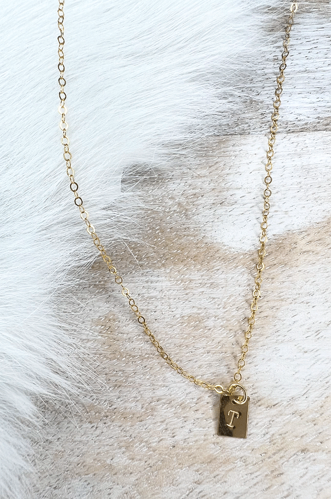 Gold Initial Necklace