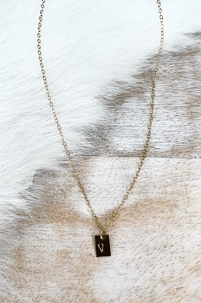 Gold Initial Necklace