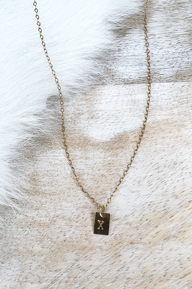 Gold Initial Necklace