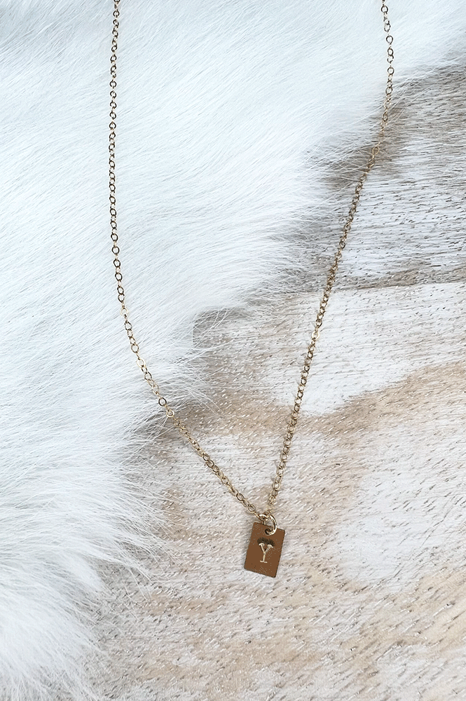 Gold Initial Necklace