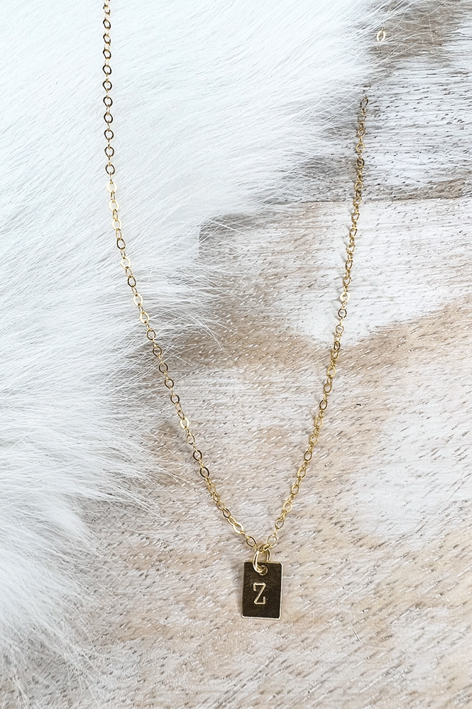 Gold Initial Necklace